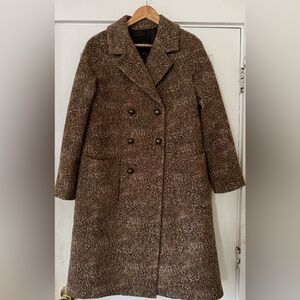 Talbots Brown Double-Breasted Coat